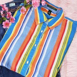 Ralph Lauren Multicolor Striped Button Up Shirt